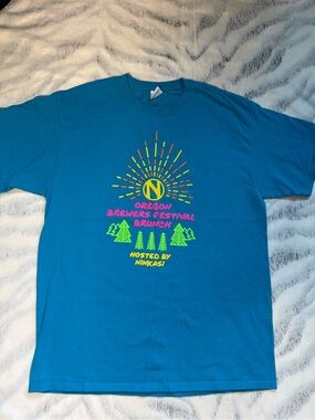 Oregon Brewers Festival Brunch Graphic Tee - Blue